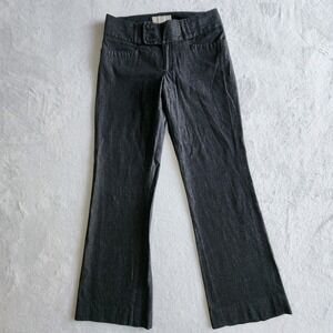 Banana Republic Martin Fit Pants Women 2 Short Straight Cotton 28.5W 29L Trouser